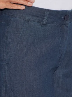 Culotte in Jeans-Qualität, Baumwolle