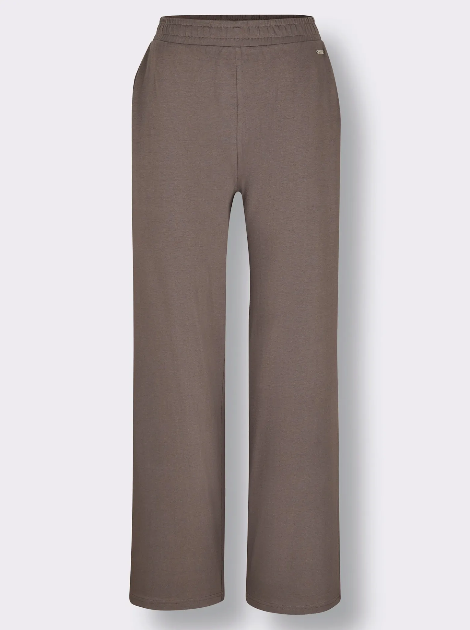 Dehnbund-Hose mit weitem Bein