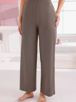 Dehnbund-Hose mit weitem Bein