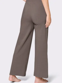 Dehnbund-Hose mit weitem Bein
