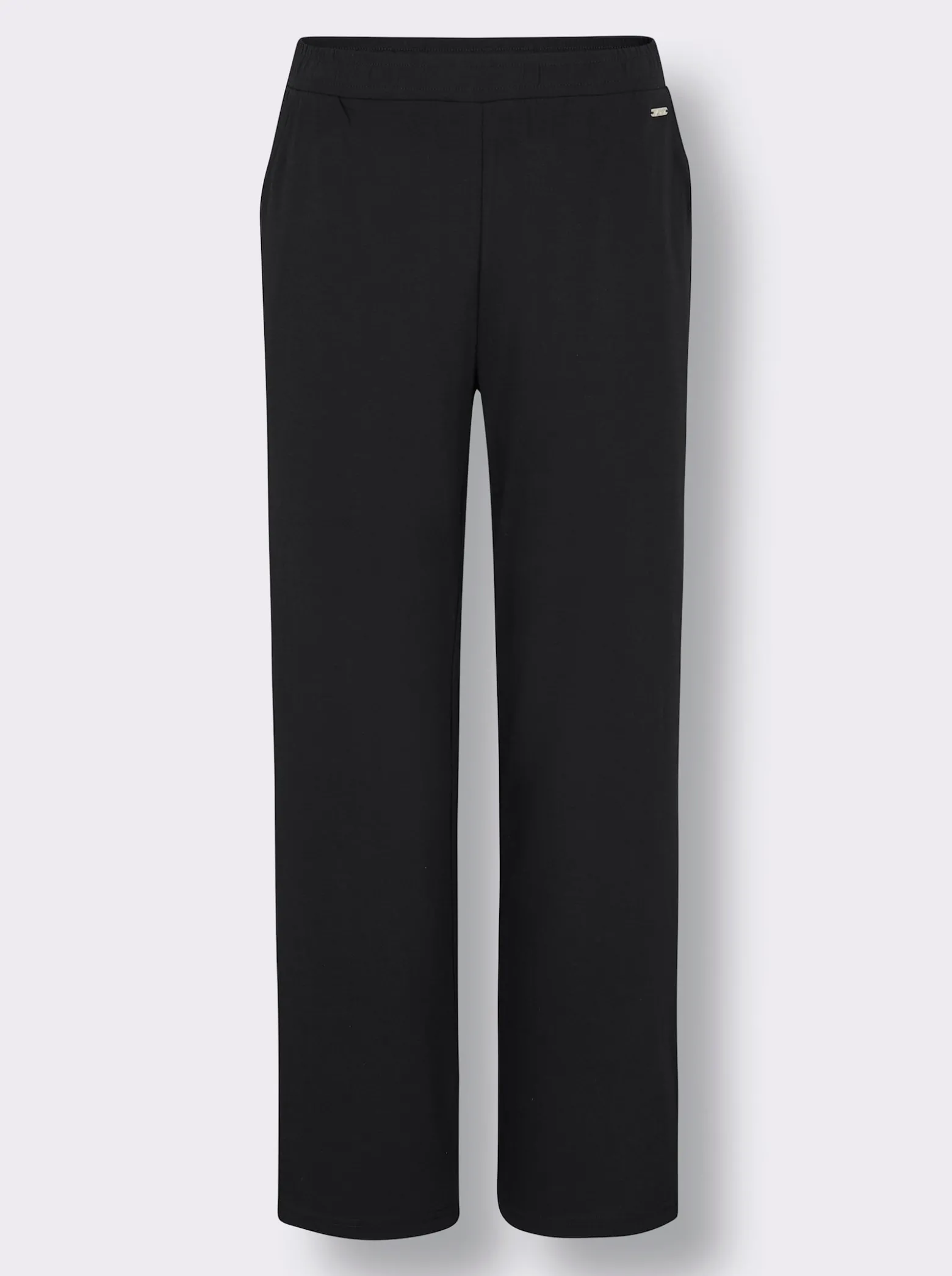 Dehnbund-Hose mit weitem Bein