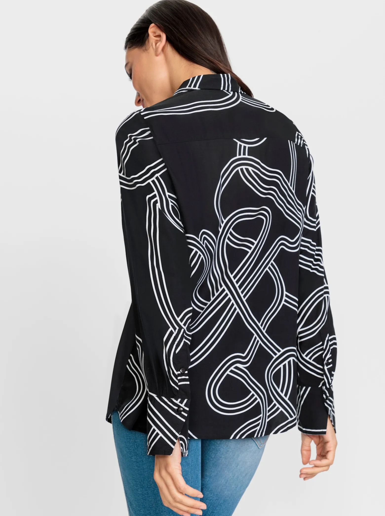 Druckbluse aus reinem Modal