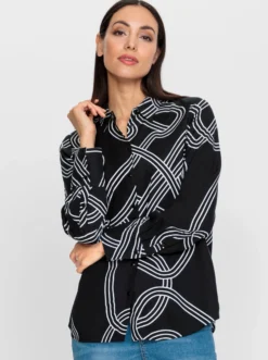 Druckbluse aus reinem Modal