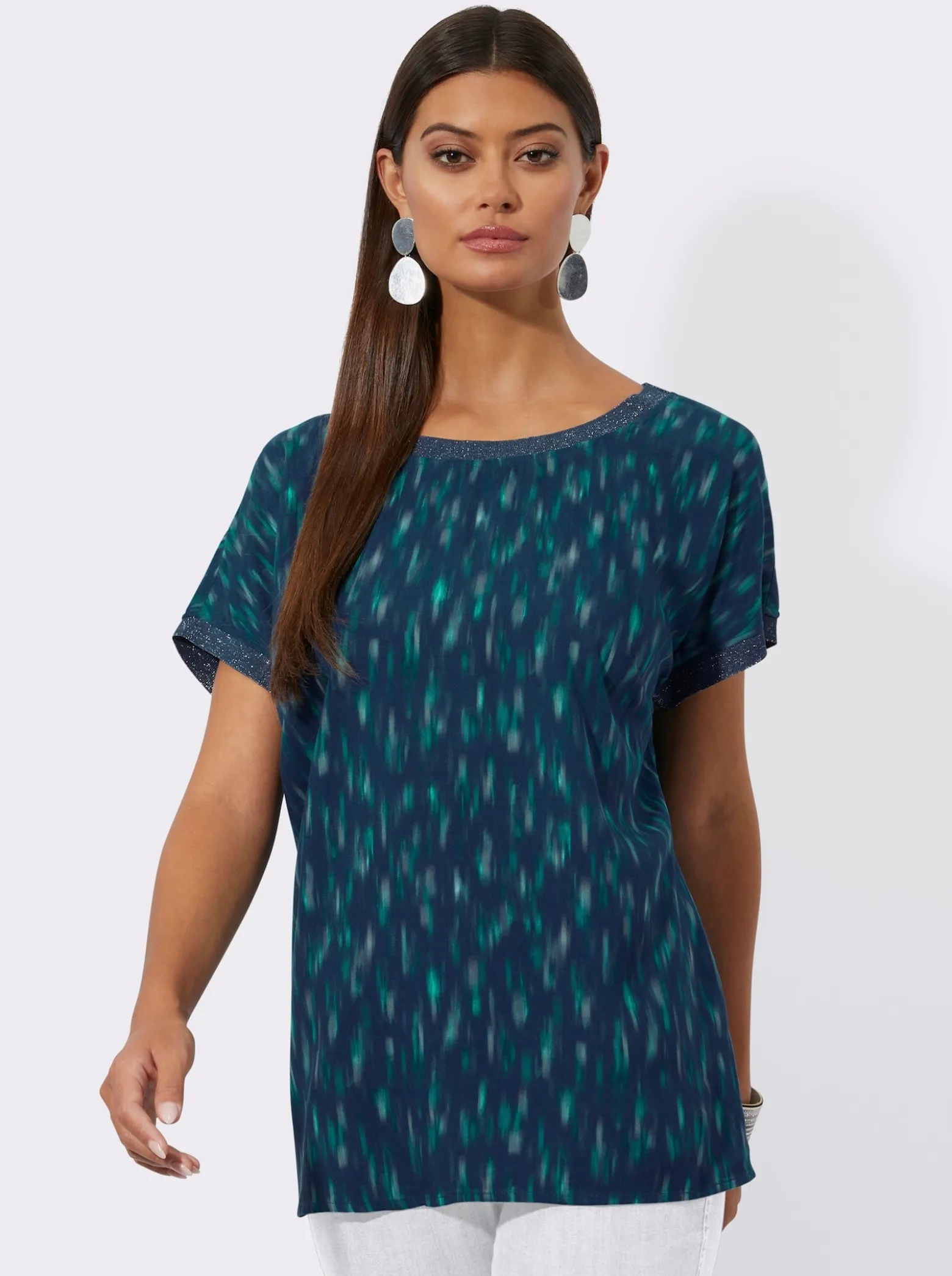Druckbluse aus reiner, edler Viskose