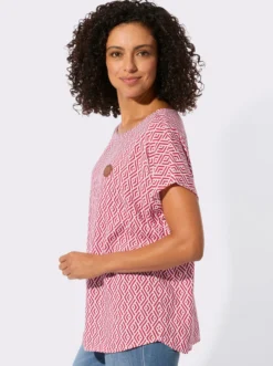 Druckbluse aus reiner Viskose