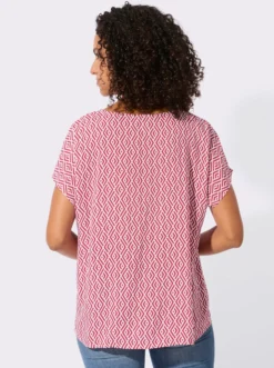 Druckbluse aus reiner Viskose