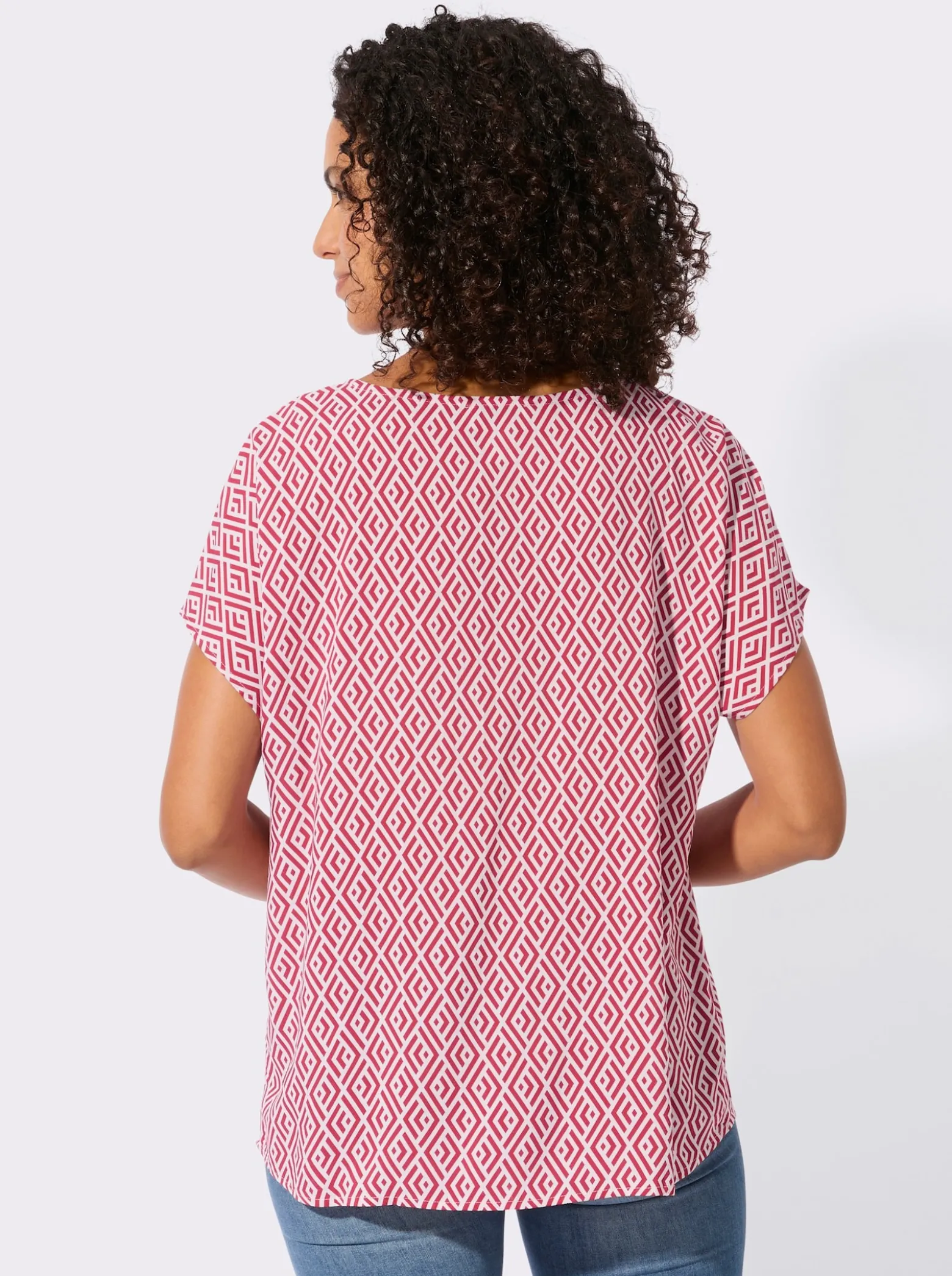 Druckbluse aus reiner Viskose