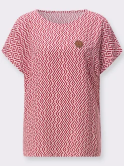 Druckbluse aus reiner Viskose