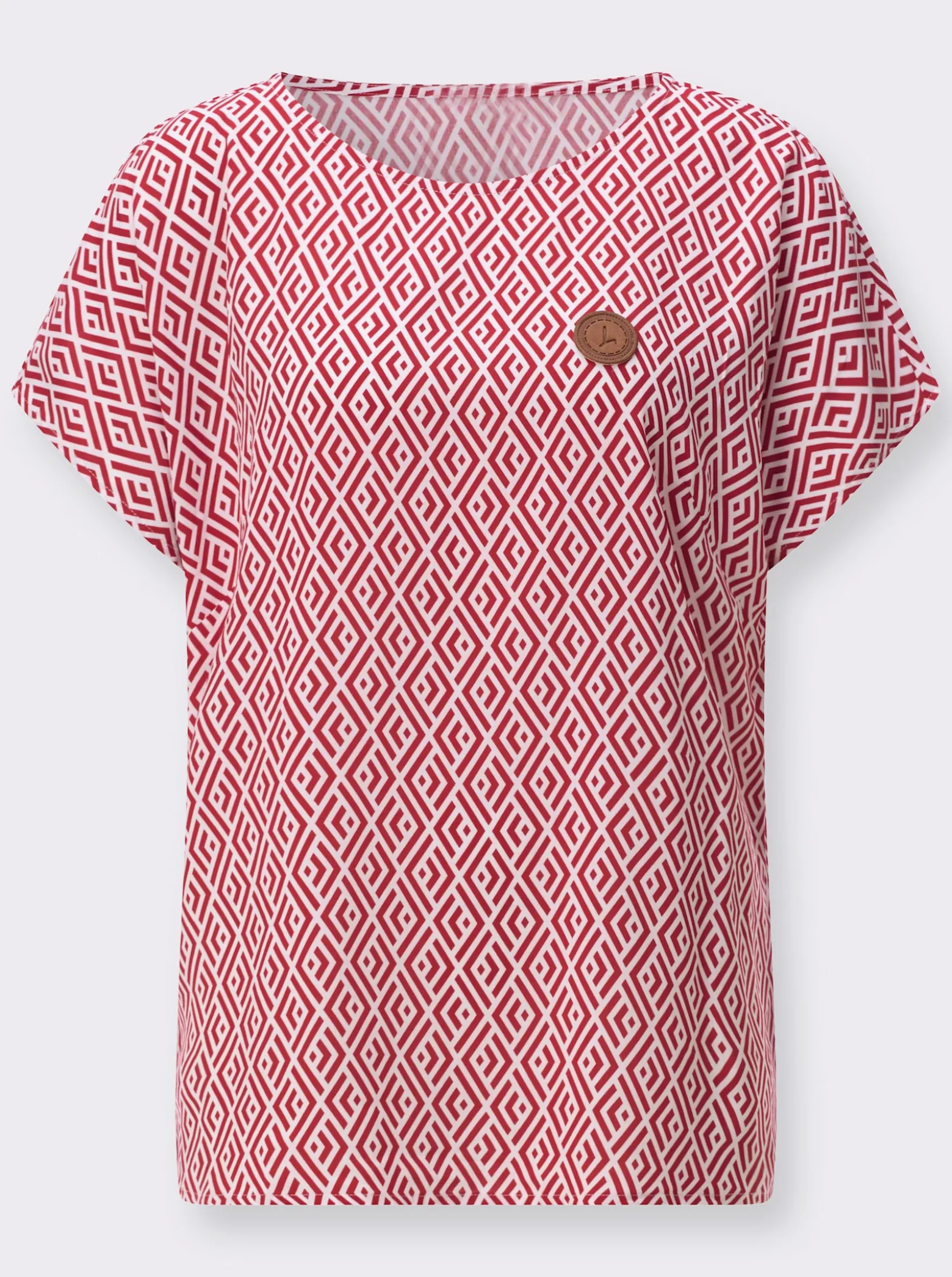 Druckbluse aus reiner Viskose
