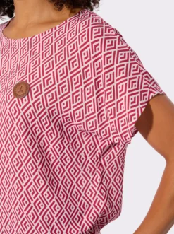 Druckbluse aus reiner Viskose