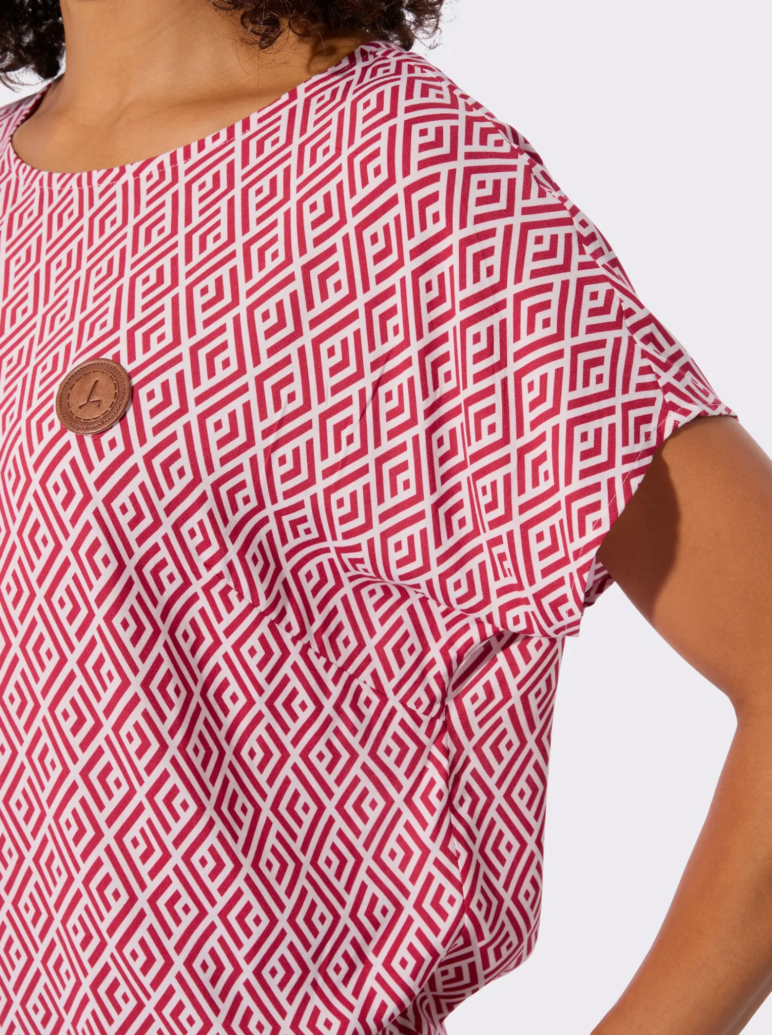 Druckbluse aus reiner Viskose