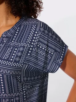 Druckbluse aus reiner Viskose