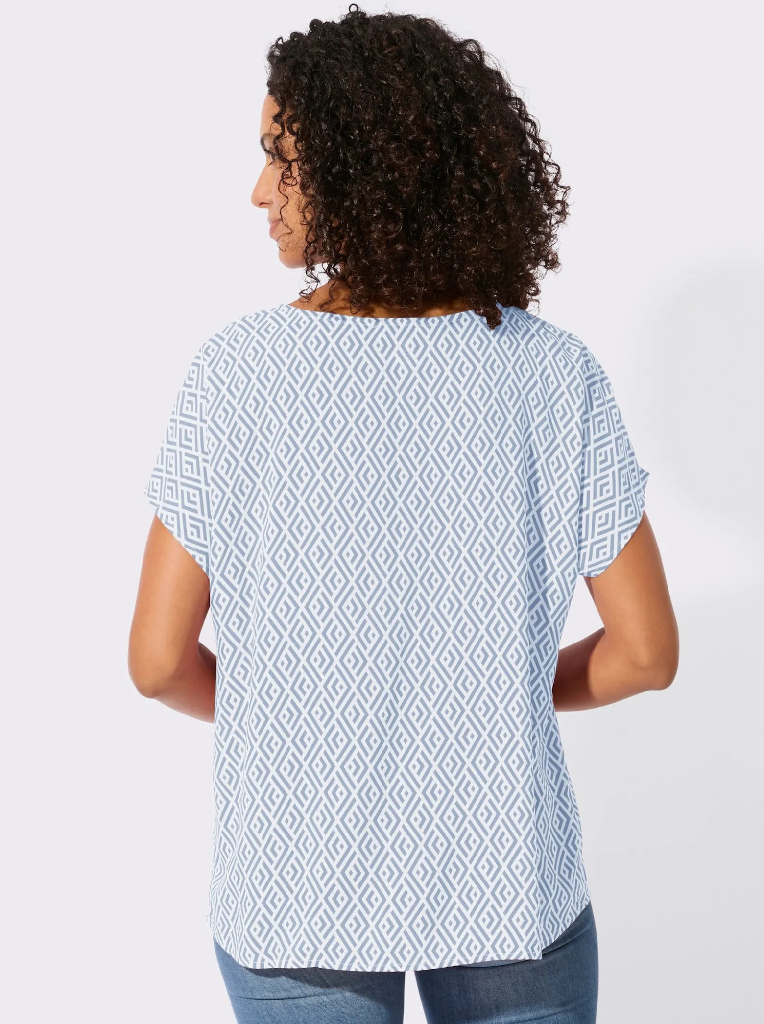 Druckbluse aus reiner Viskose