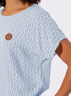 Druckbluse aus reiner Viskose