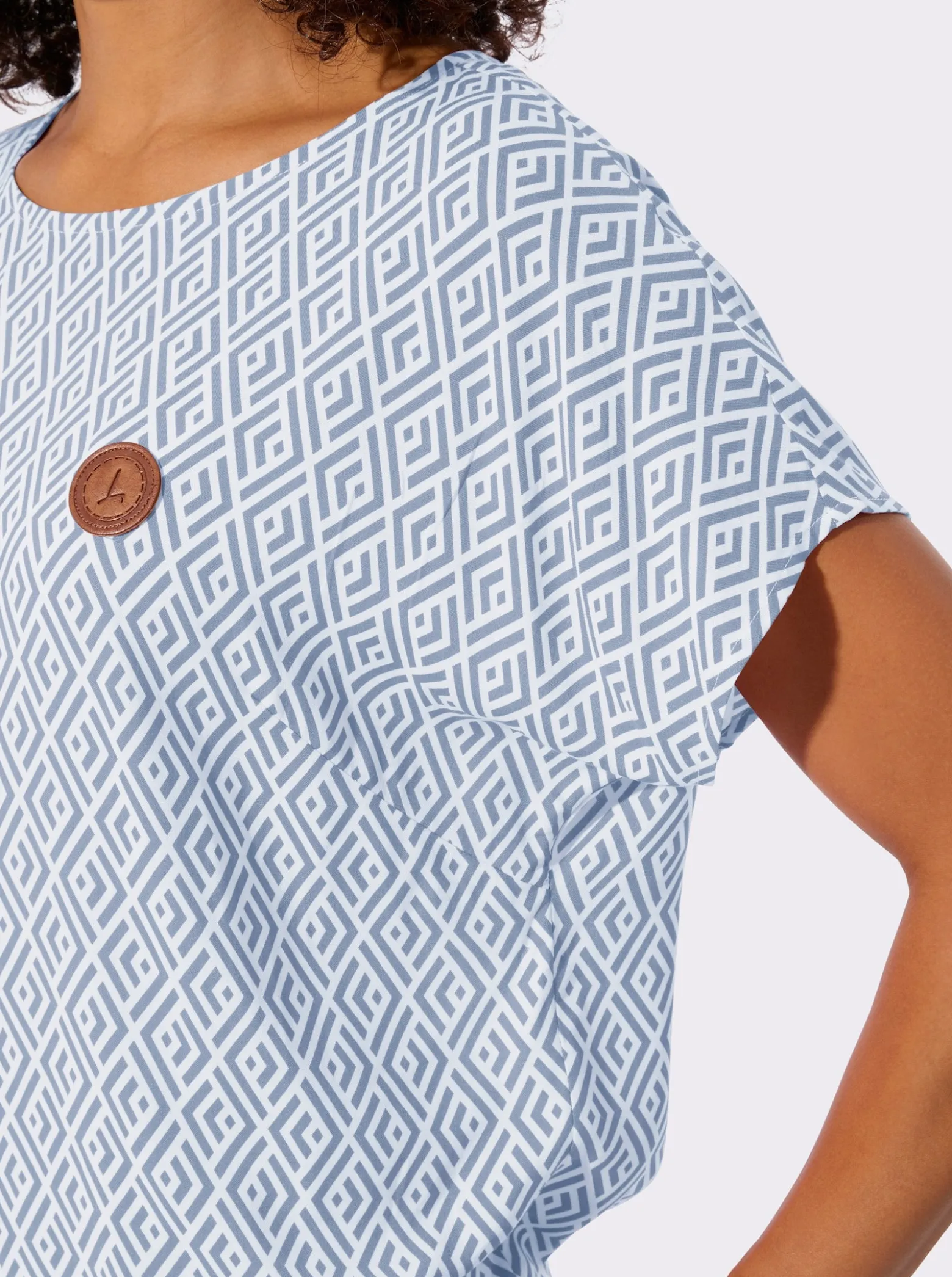 Druckbluse aus reiner Viskose