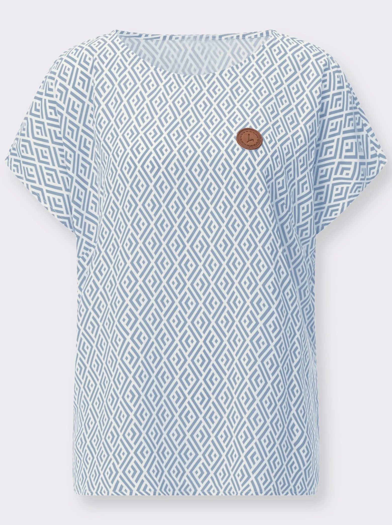 Druckbluse aus reiner Viskose
