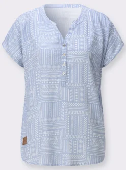 Druckbluse aus reiner Viskose