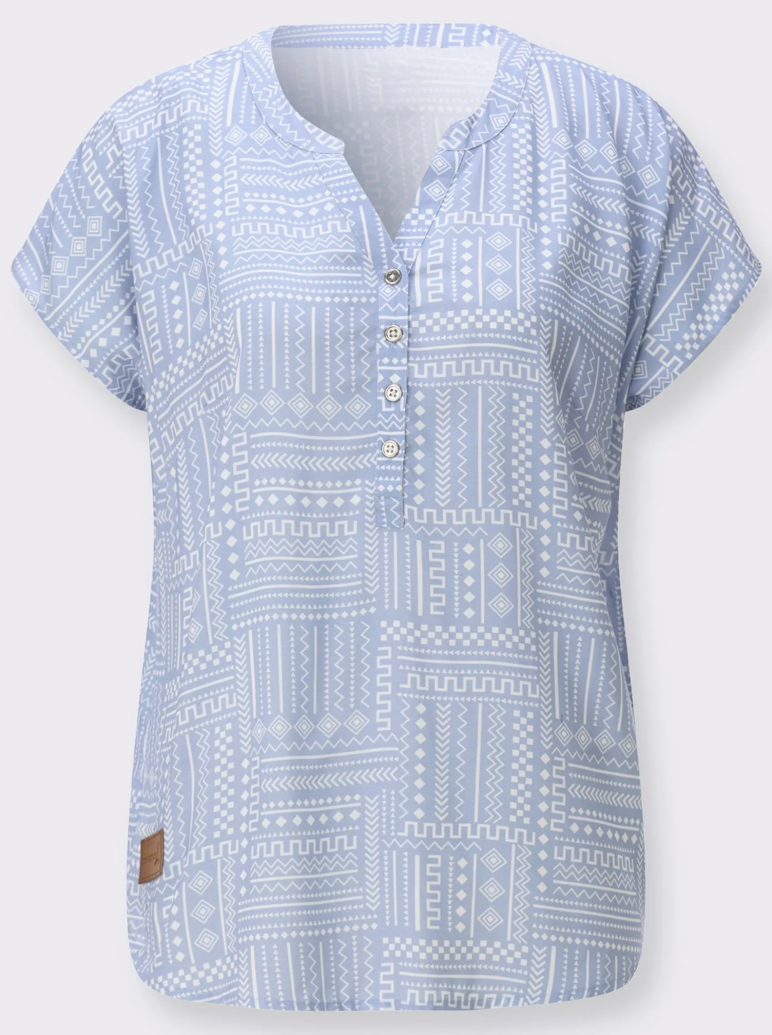 Druckbluse aus reiner Viskose