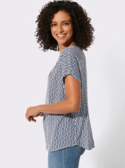 Druckbluse aus reiner Viskose