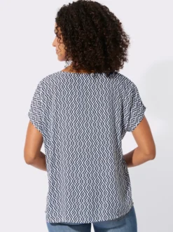 Druckbluse aus reiner Viskose