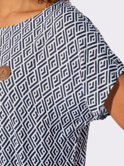 Druckbluse aus reiner Viskose