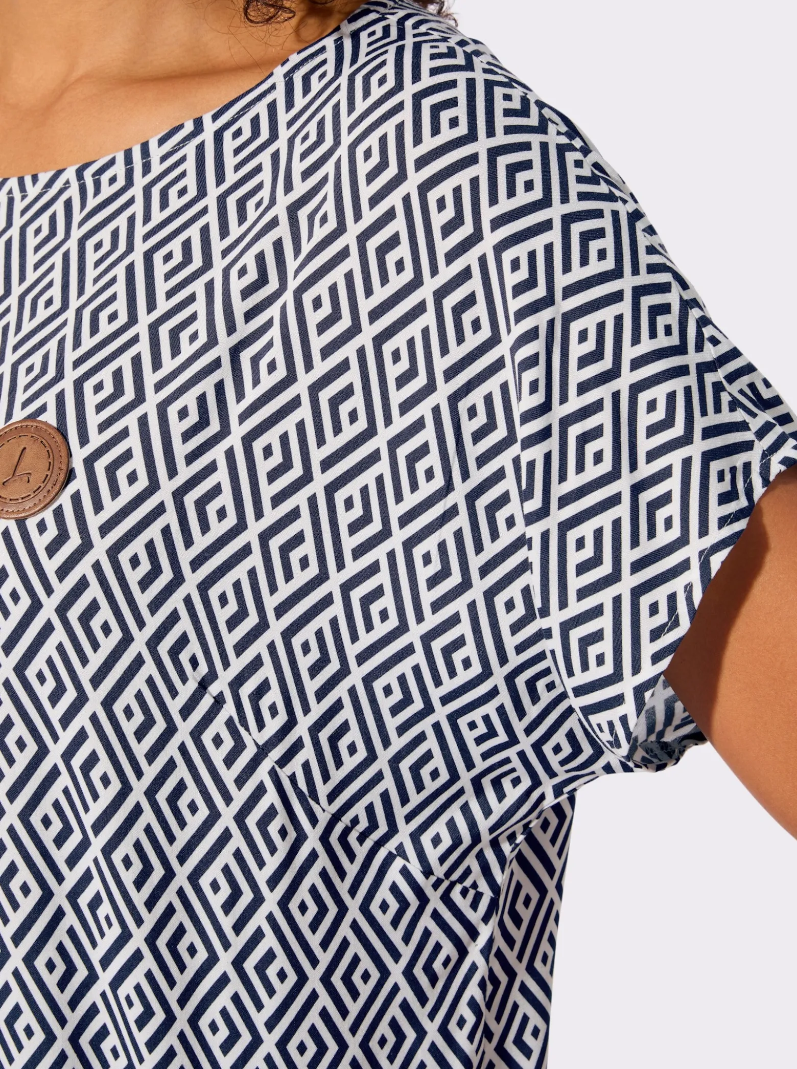 Druckbluse aus reiner Viskose
