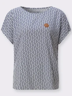 Druckbluse aus reiner Viskose