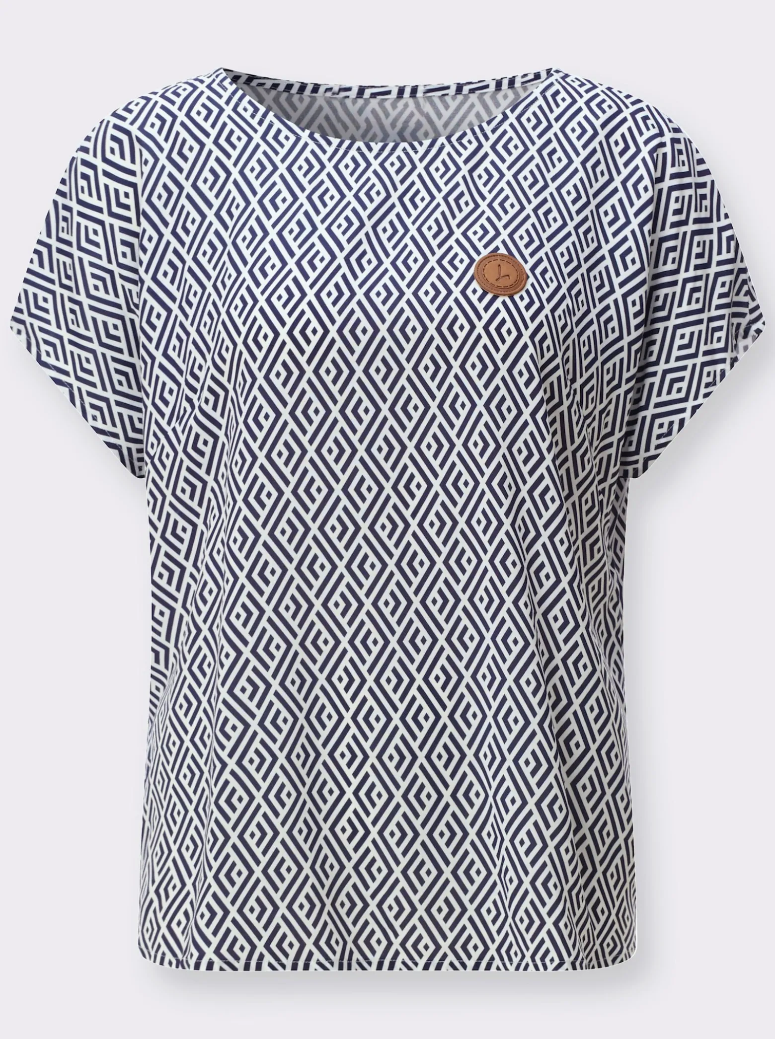 Druckbluse aus reiner Viskose