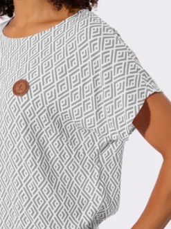 Druckbluse aus reiner Viskose