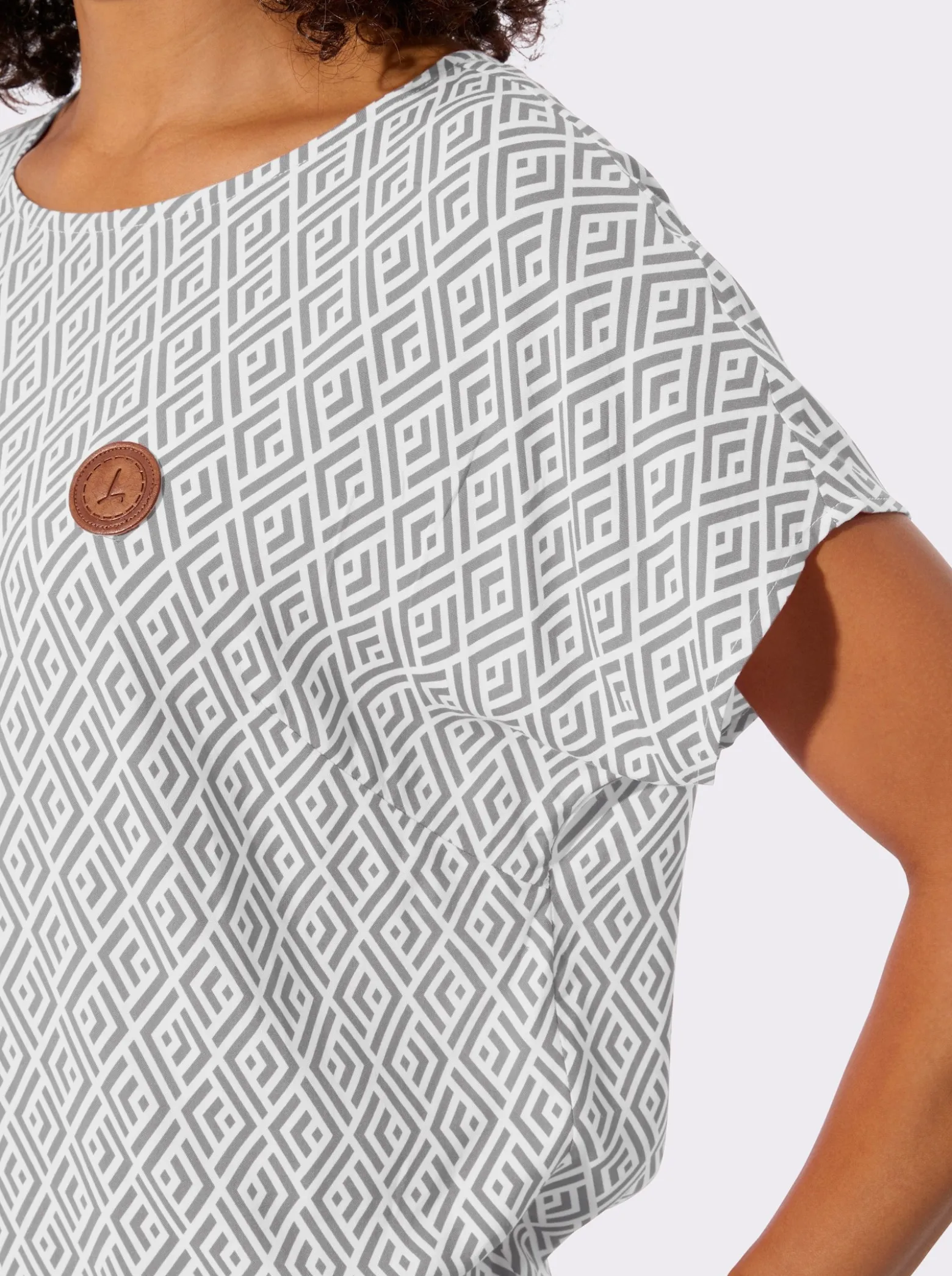 Druckbluse aus reiner Viskose
