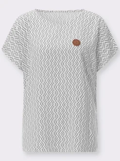 Druckbluse aus reiner Viskose