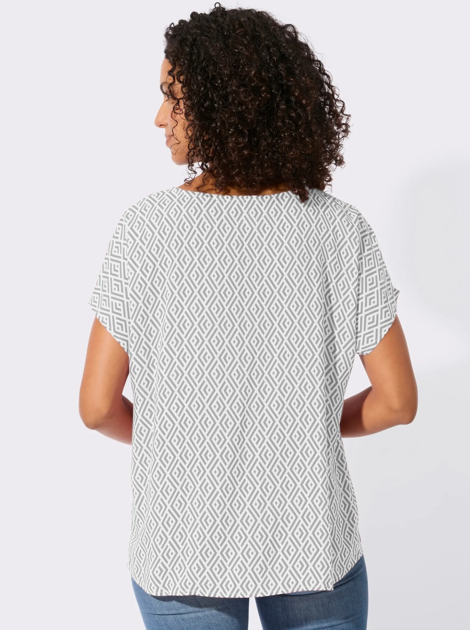 Druckbluse aus reiner Viskose