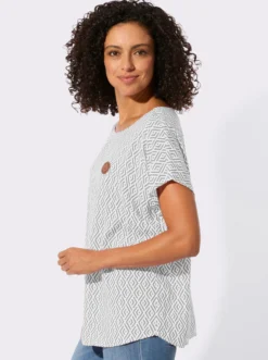Druckbluse aus reiner Viskose