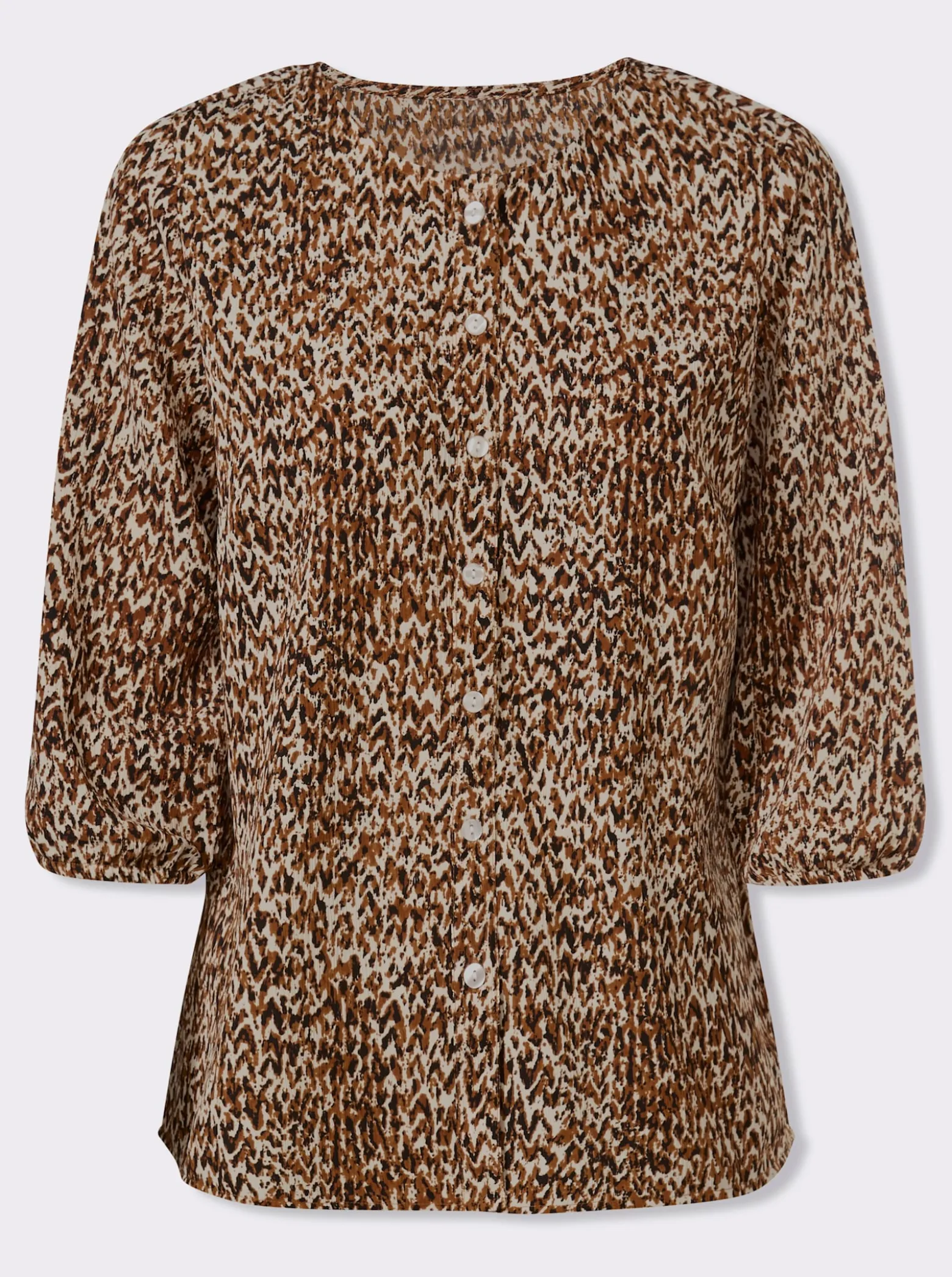 Druckbluse in Crinkle-Qualität