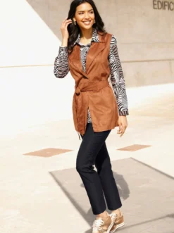 Druckbluse in Patchwork-Optik