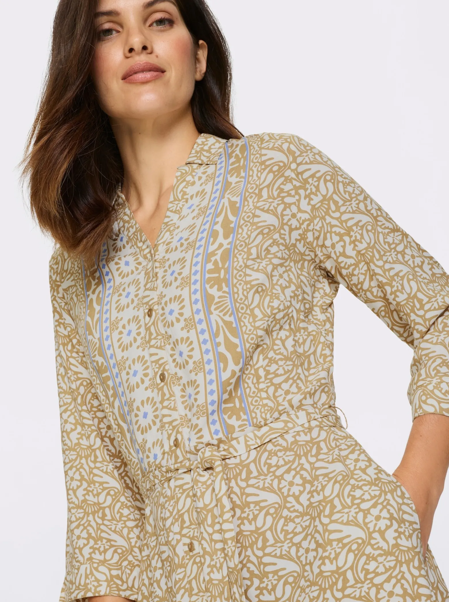 Druckkleid im Ethno-Look
