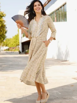 Druckkleid im Ethno-Look