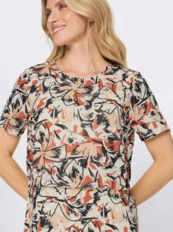 Druckkleid im Lagen-Look