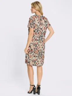 Druckkleid im Lagen-Look