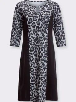 Druckkleid im Leo-Muster