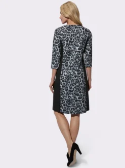 Druckkleid im Leo-Muster
