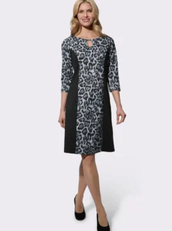 Druckkleid im Leo-Muster