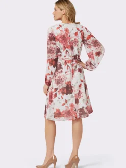 Druckkleid mit Ballonärmeln