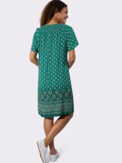 Druckkleid mit Bordürendruck