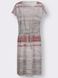 Druckkleid mit Tunnelzug in der Taille