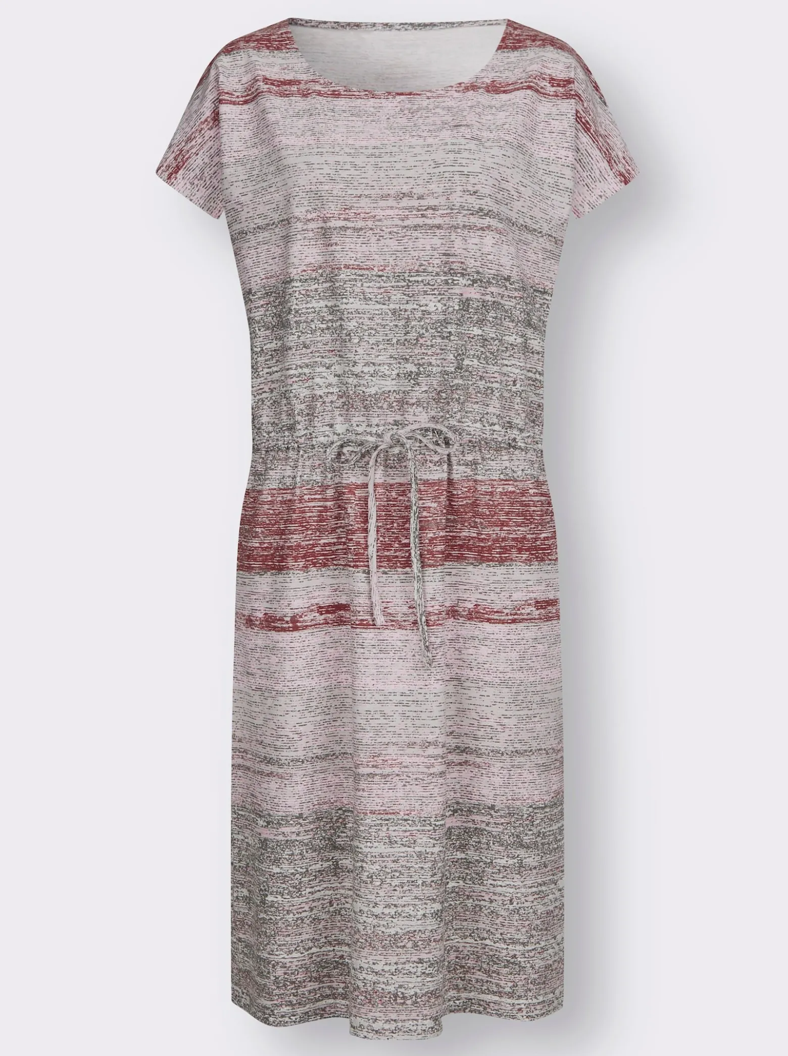 Druckkleid mit Tunnelzug in der Taille