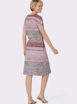 Druckkleid mit Tunnelzug in der Taille
