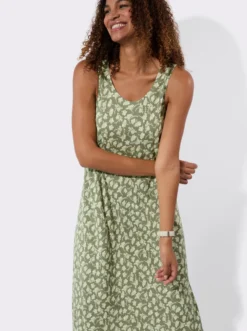 Druckkleid zum Reinschlüpfen
