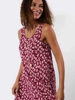 Druckkleid zum Reinschlüpfen