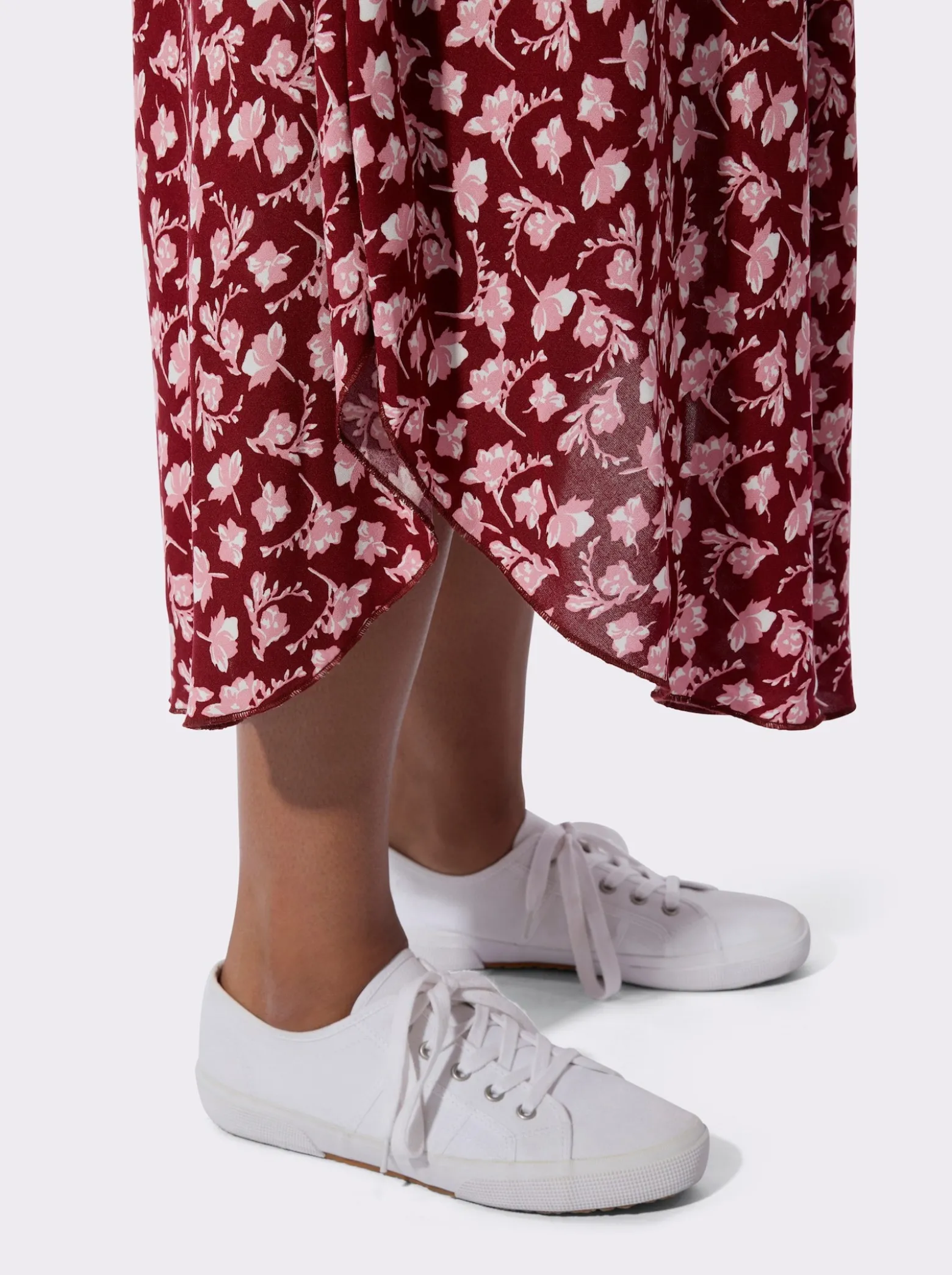 Druckkleid zum Reinschlüpfen